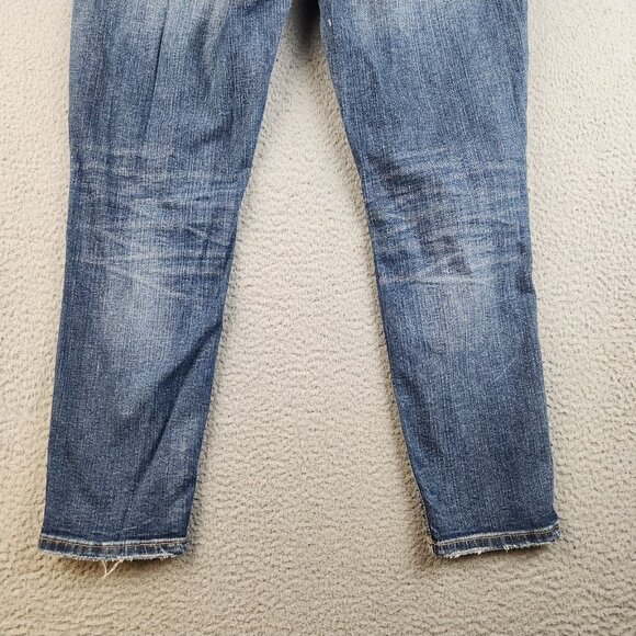 Silver Jeans Women's 33x27 Kenni Skinny Ankle Distressed Stretch Denim Pants - Picture 13 of 14